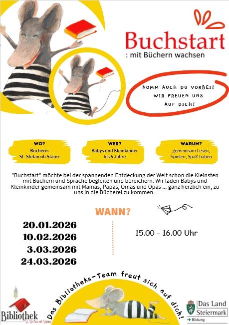 Ankündigung Buchstarttermine